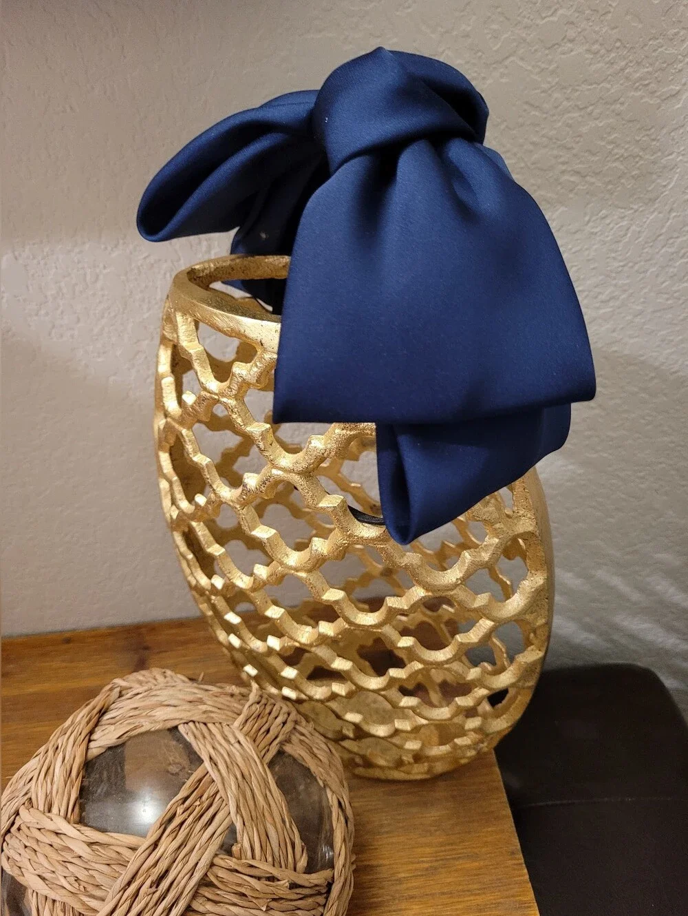 Free People Navy Bow Headband